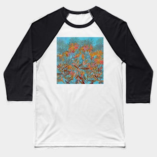 Fantasy Fall Flowers Baseball T-Shirt